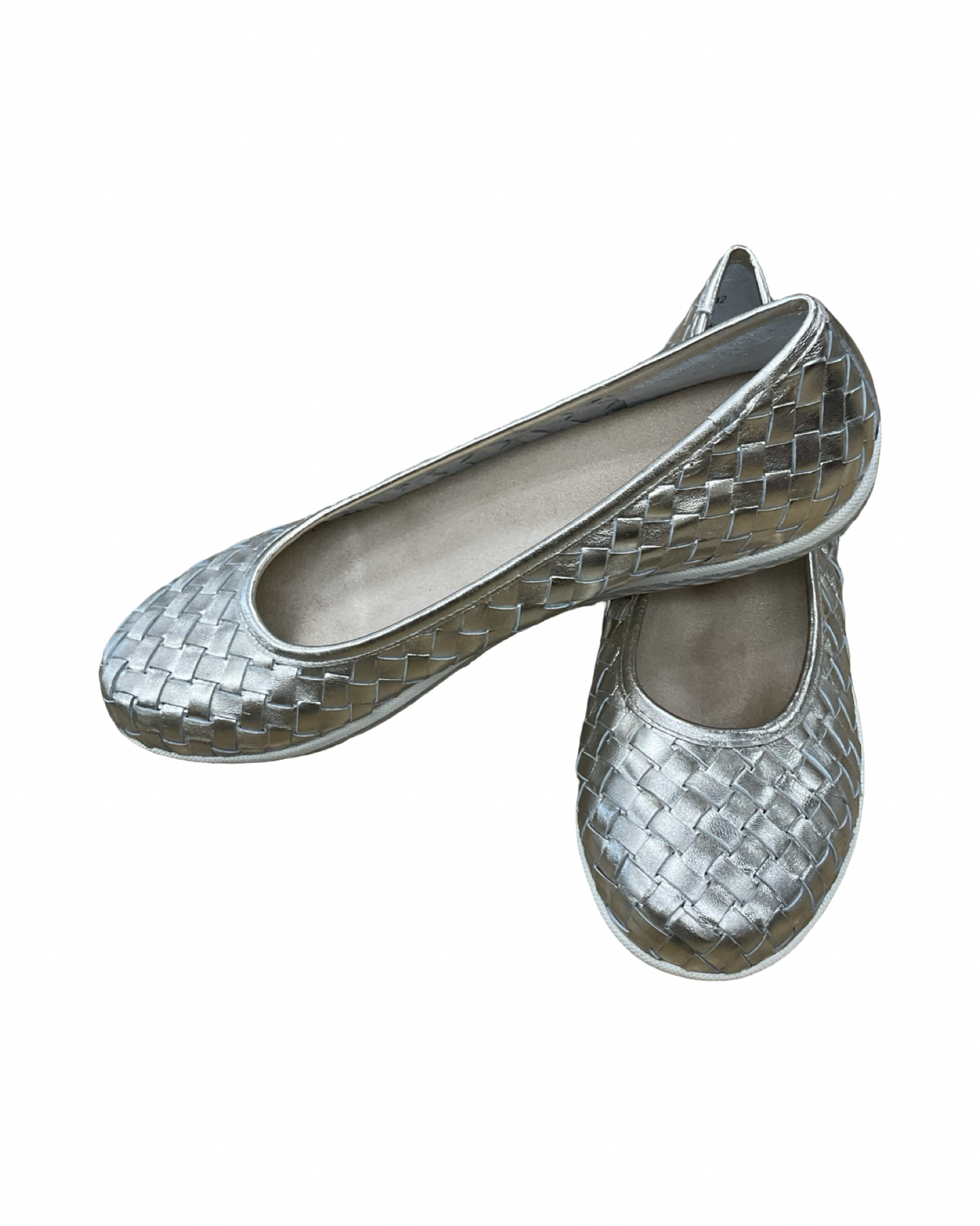 Shoes Flats By Clothes Mentor In Gold, Size:8