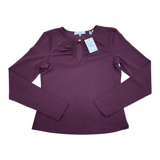 Top Ls By Frame In Maroon, Size:M