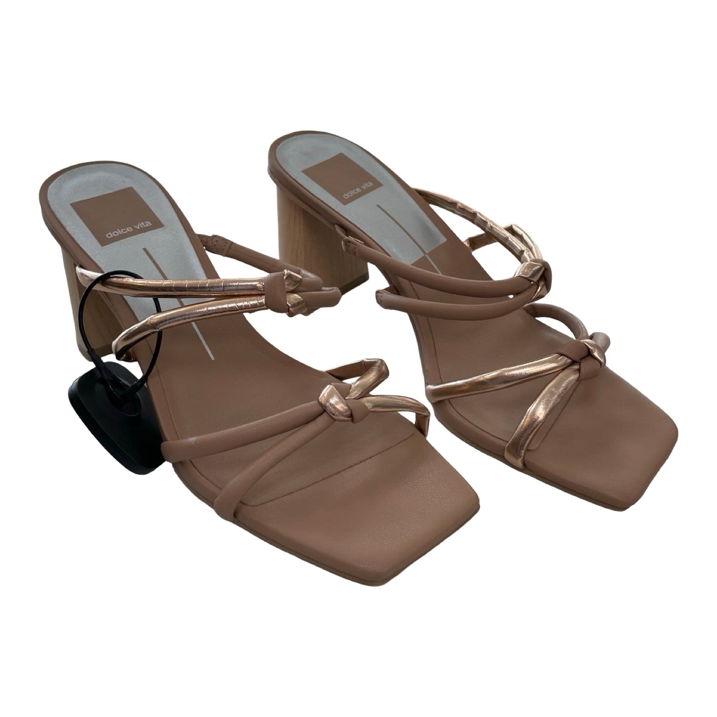 Sandals Heels Block By Dolce Vita In Tan, Size:7.5