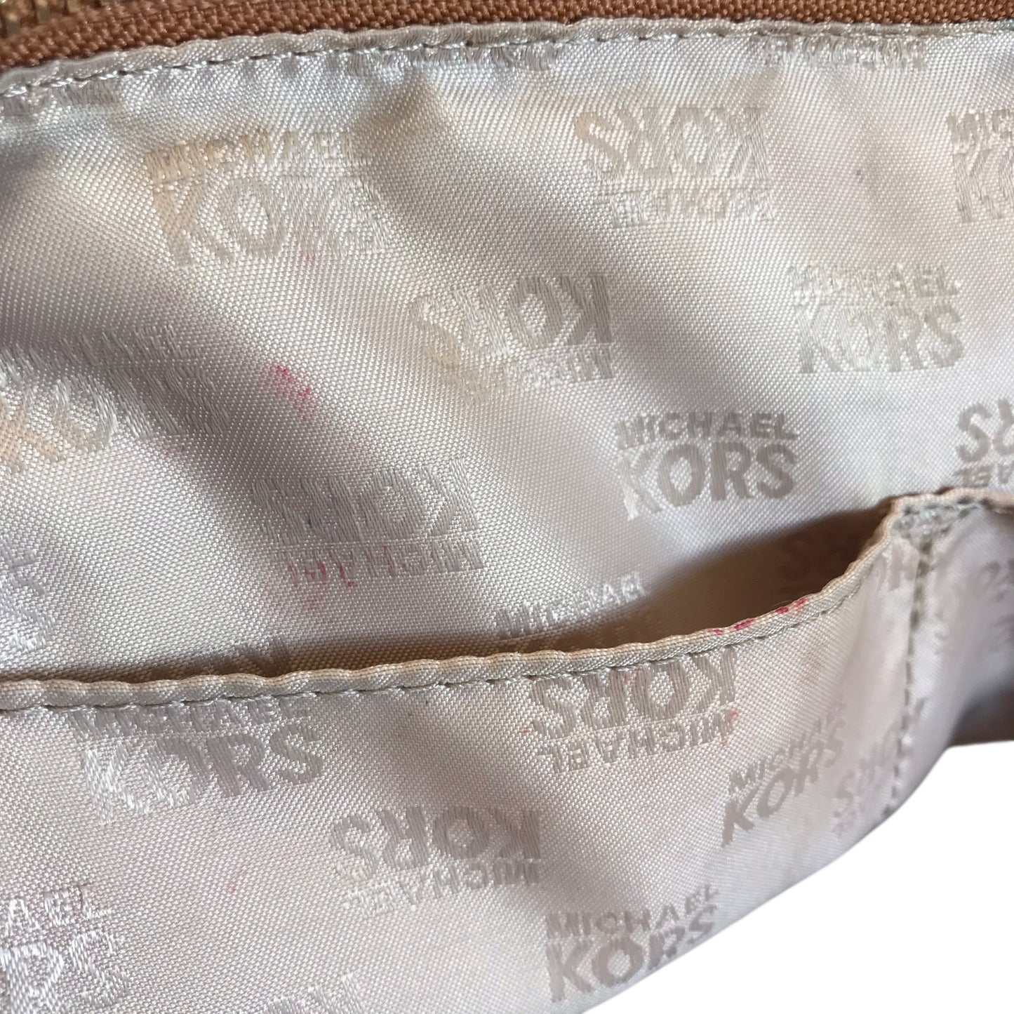 Handbag Designer By Michael Kors In Tan, Size:Medium