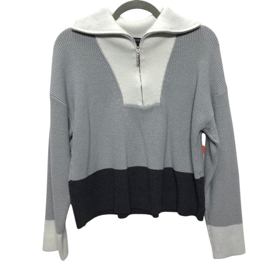 Sweater By Marc New York In Grey & White, Size:M