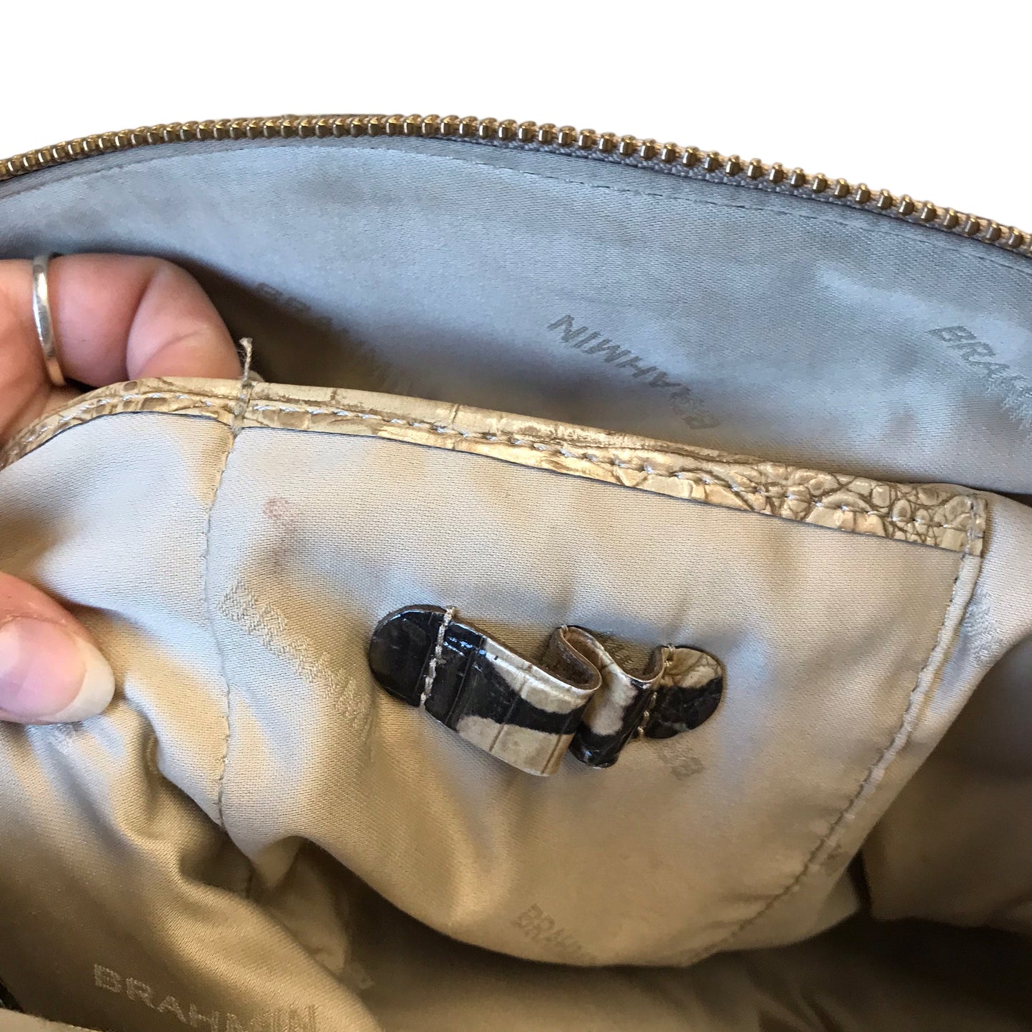 Handbag Designer By Brahmin In Multi, Size:Large