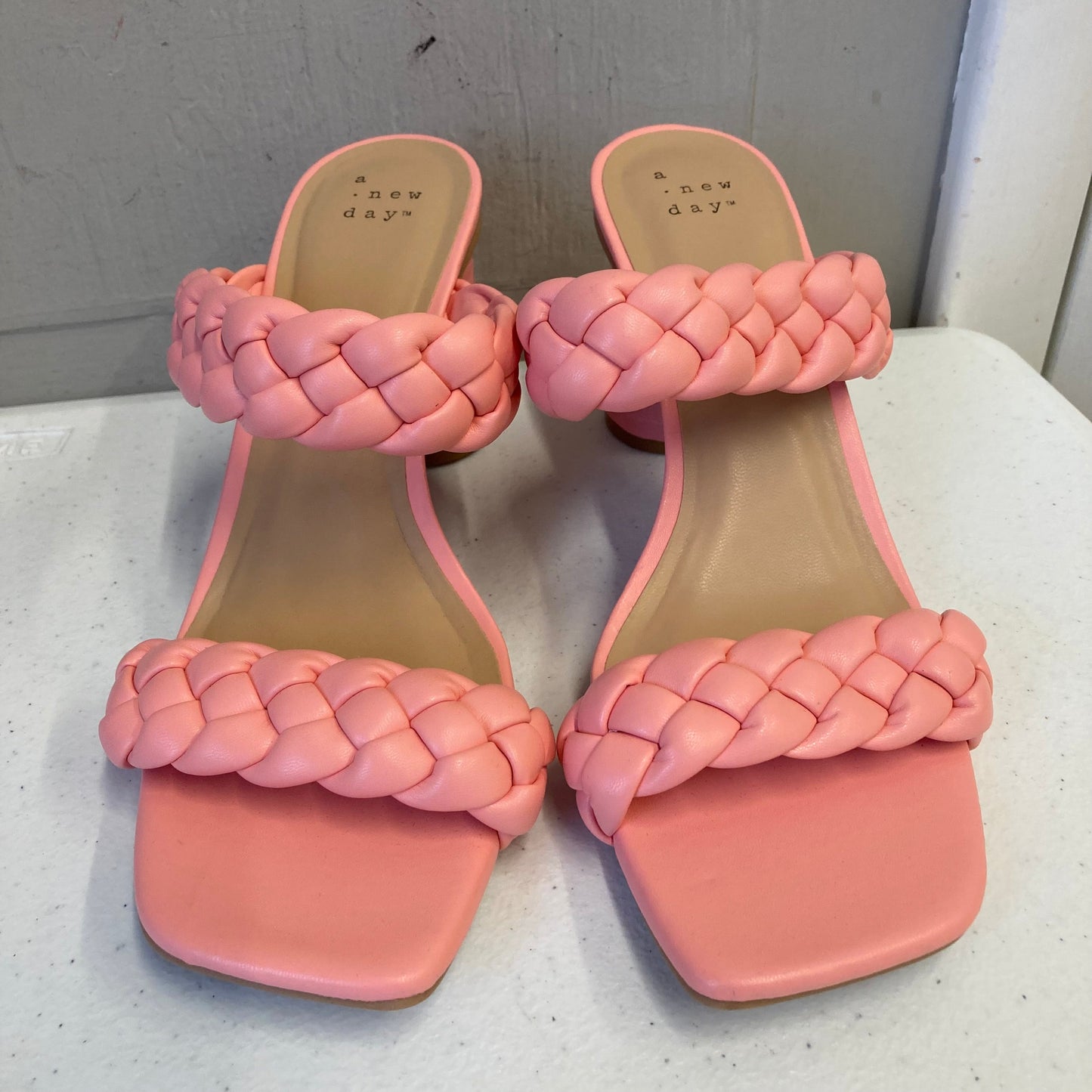 Shoes Heels Block By A New Day In Pink, Size:8