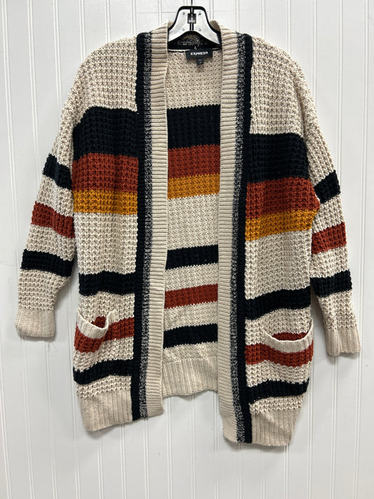 Sweater Cardigan By Express In Cream, Size:S
