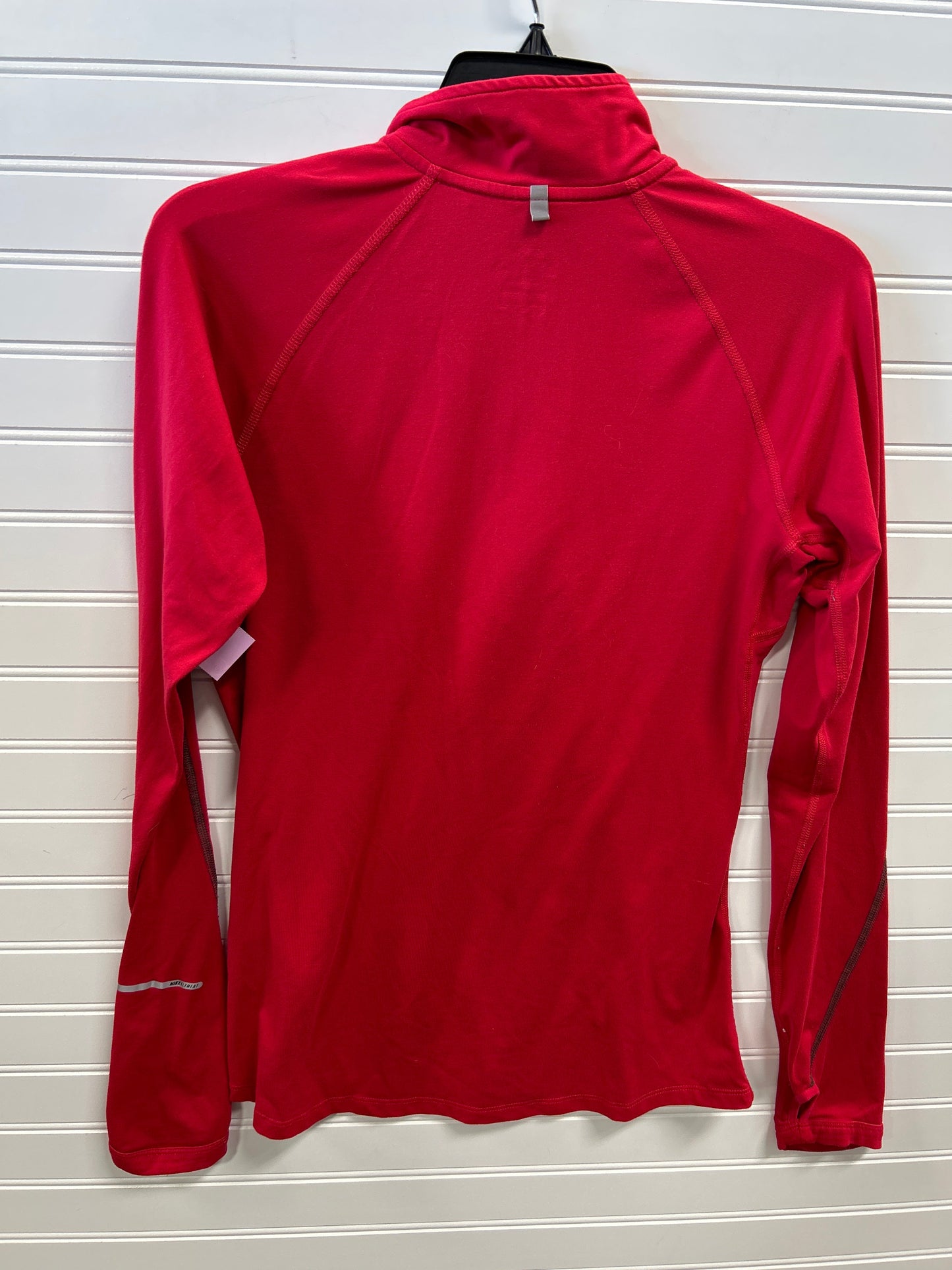 Athletic Top Ls Collar By Nike Apparel In Red, Size:S