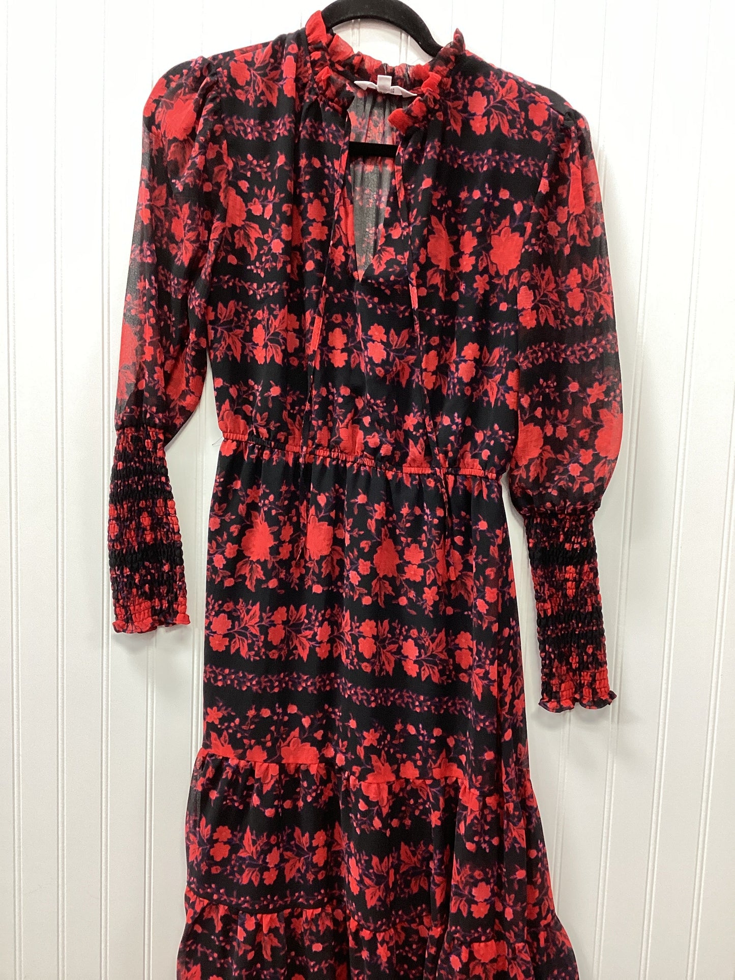 Dress Casual Maxi By Bb Dakota In Black & Red, Size:S