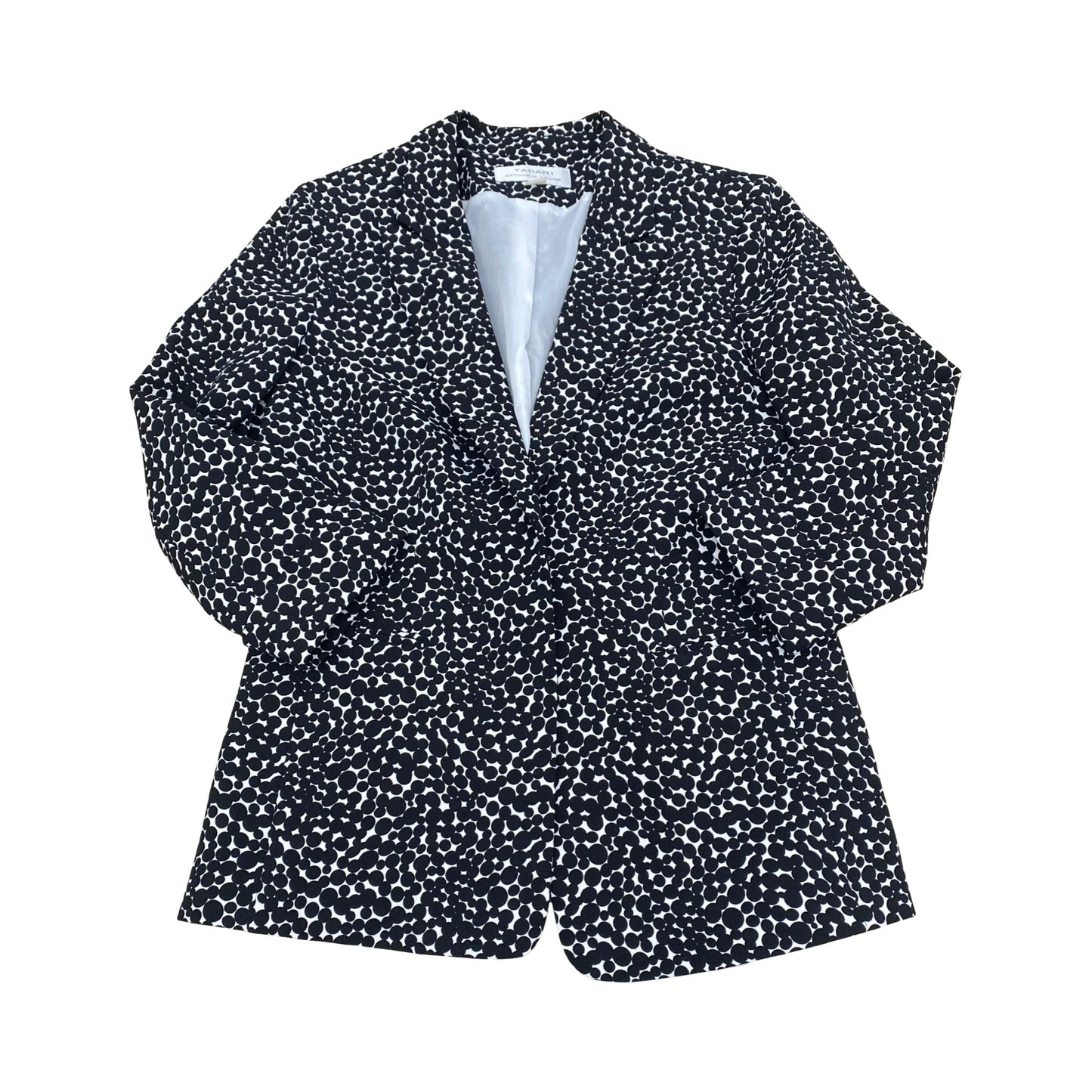 Blazer By Tahari In Black & White, Size:12