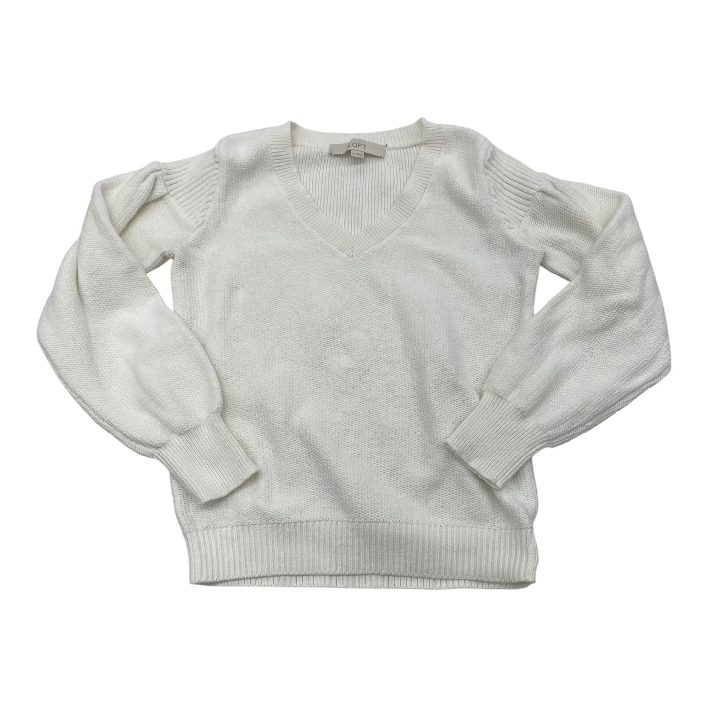 Sweater By Loft In White, Size:Xs