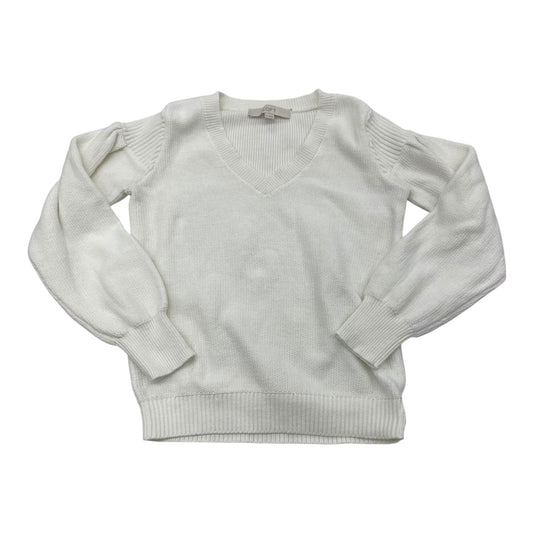 Sweater By Loft In White, Size:Xs