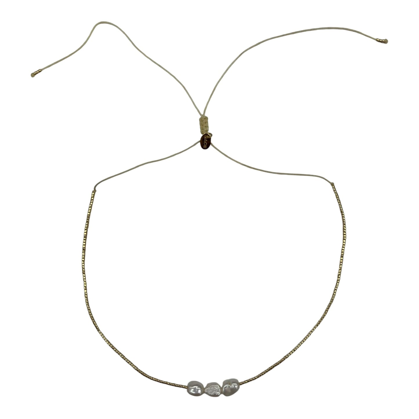 GOLD & WHITE NECKLACE OTHER by CLOTHES MENTOR