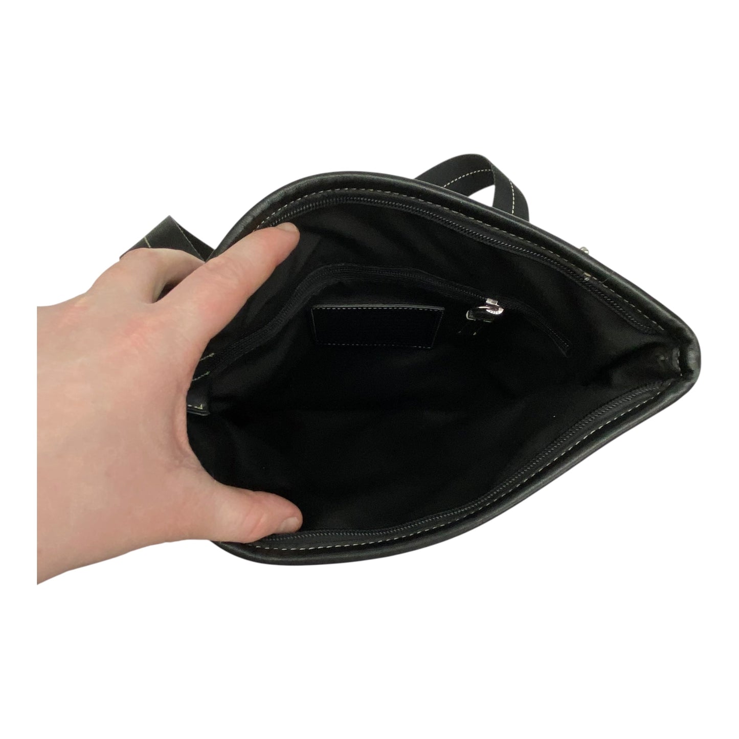 Crossbody Designer By Coach In Black & Brown, Size:Medium