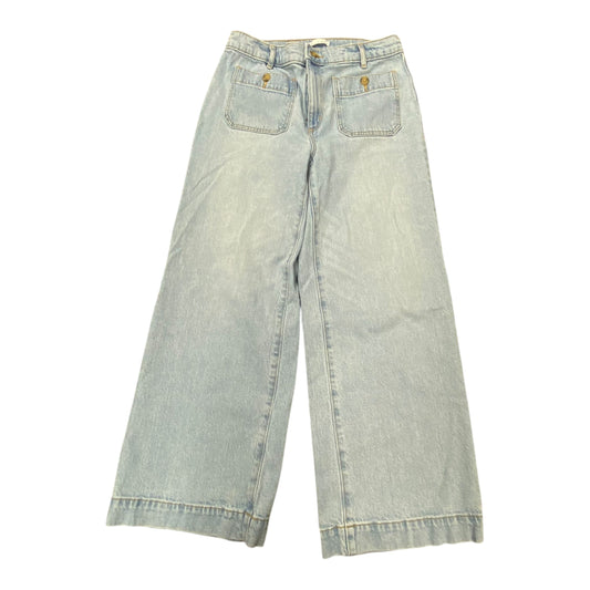 Jeans Wide Leg By Loft In Blue Denim, Size:6