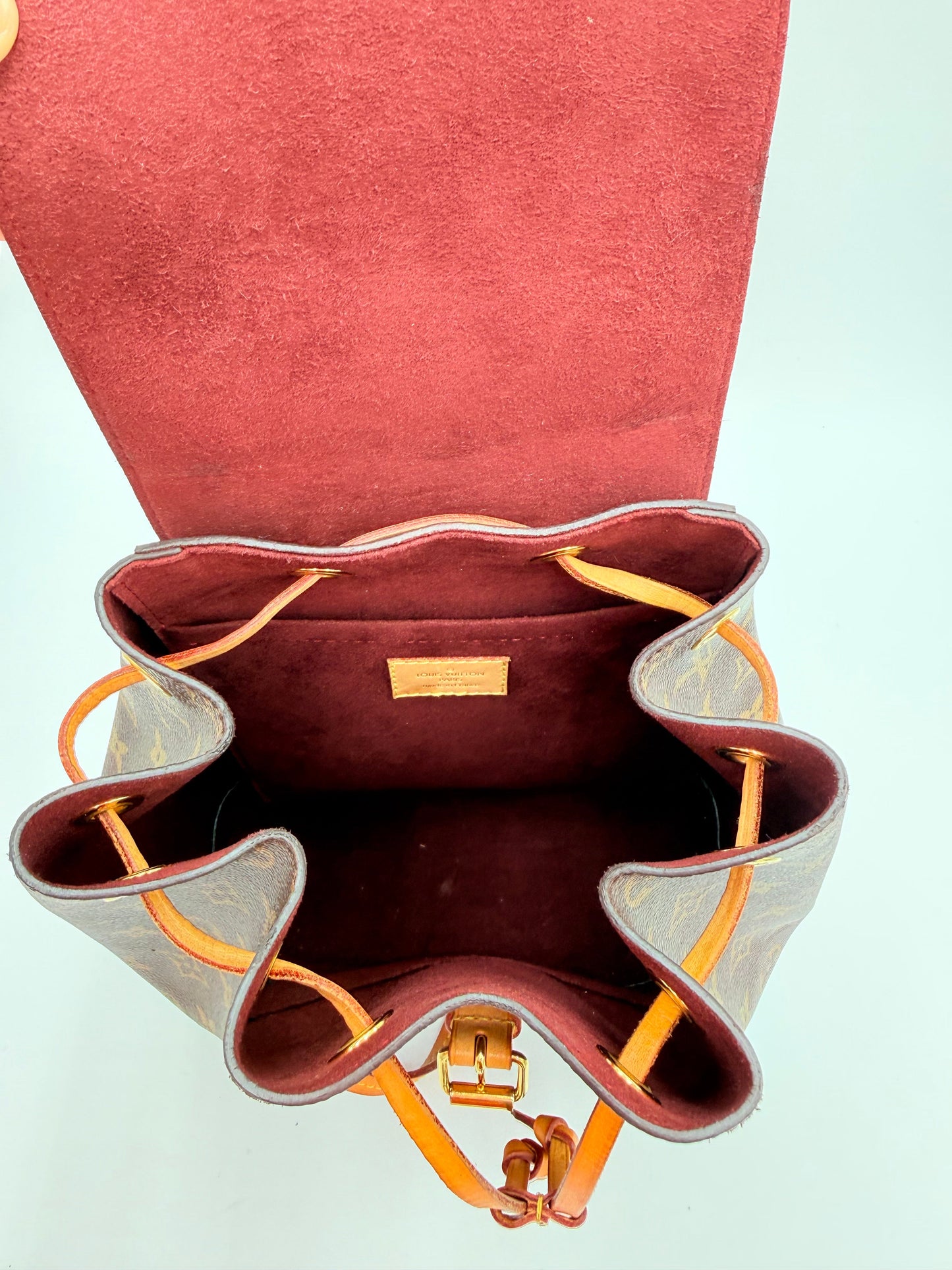 Backpack Luxury Designer By Louis Vuitton In Brown, Size:Medium