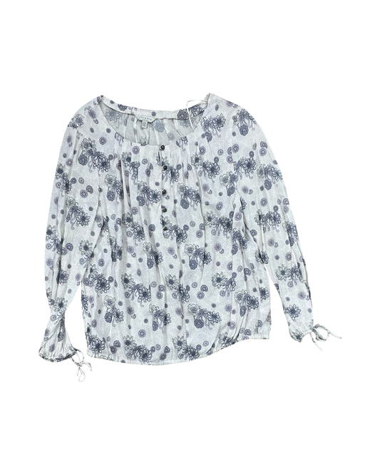 Top Ls By Lucky Brand In Cream & Purple, Size:L