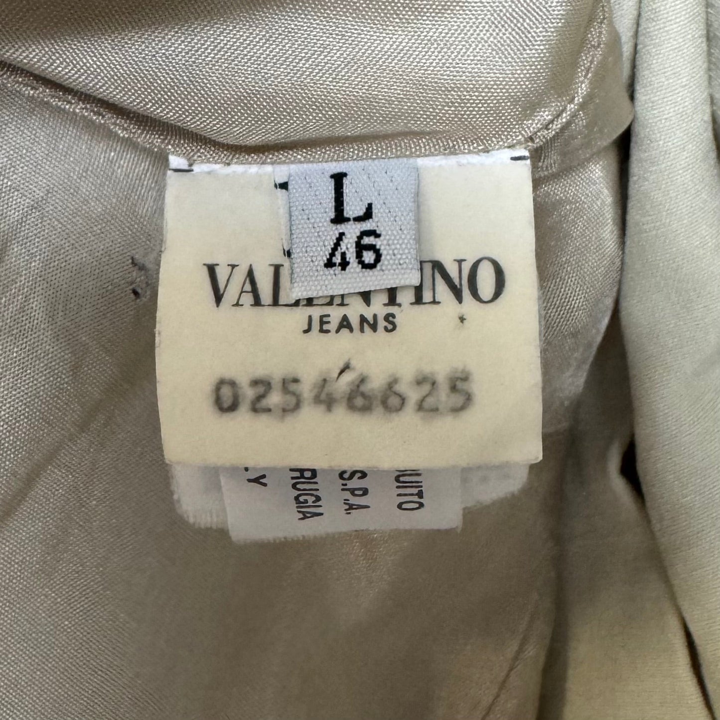 Jacket By Valentino Jeans  In Cream, Size: L