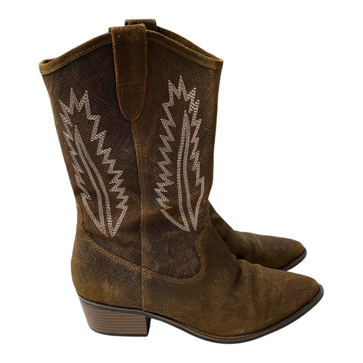 Boots Western By White Mountain In Brown, Size:10