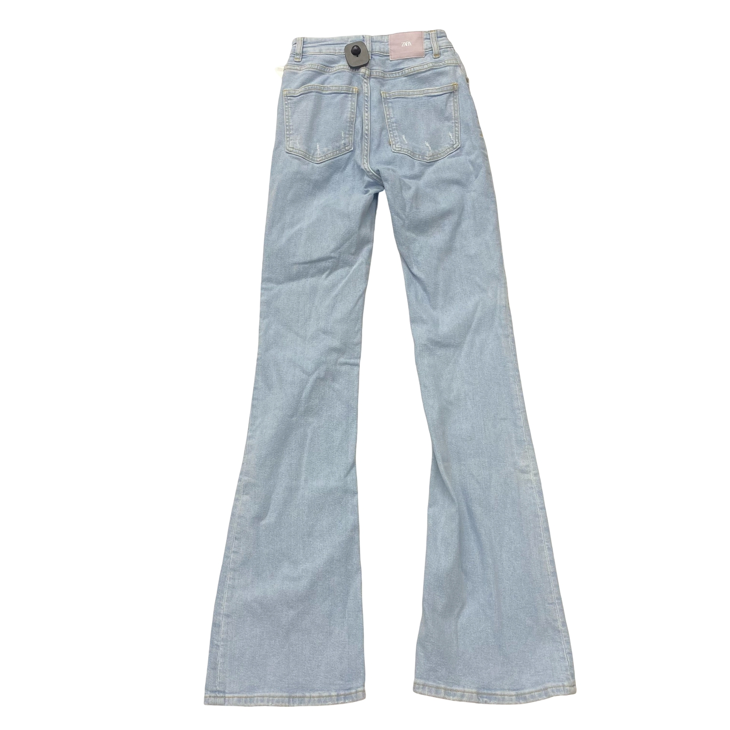 Jeans Flared By Zara In Blue Denim, Size:4