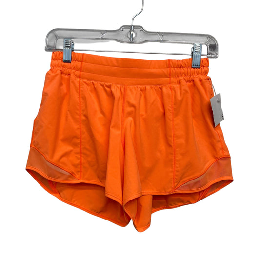Athletic Shorts By Lululemon In Orange, Size:S
