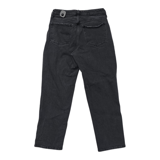 Jeans Straight By Old Navy In Black Denim, Size:12