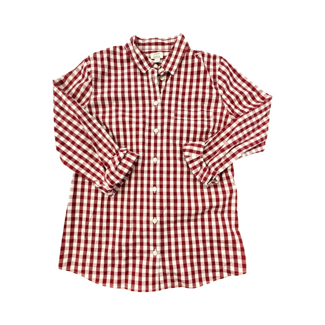 Top Ls By J. Crew In Checkered Pattern, Size:M