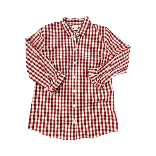 Top Ls By J. Crew In Checkered Pattern, Size:M