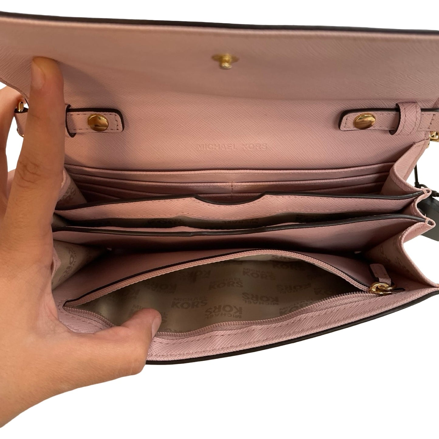 Handbag Designer By Michael Kors In Pink, Size:Small
