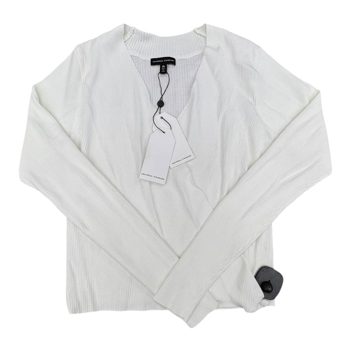 Sweater Cardigan By Universal Standard In White, Size:Xs