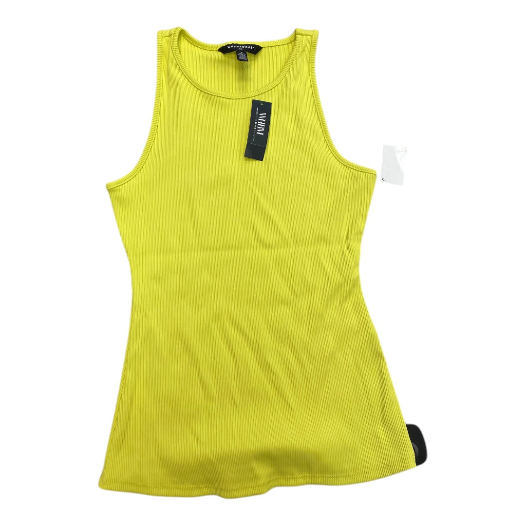 Athletic Tank Top By White House Black Market In Yellow, Size:S