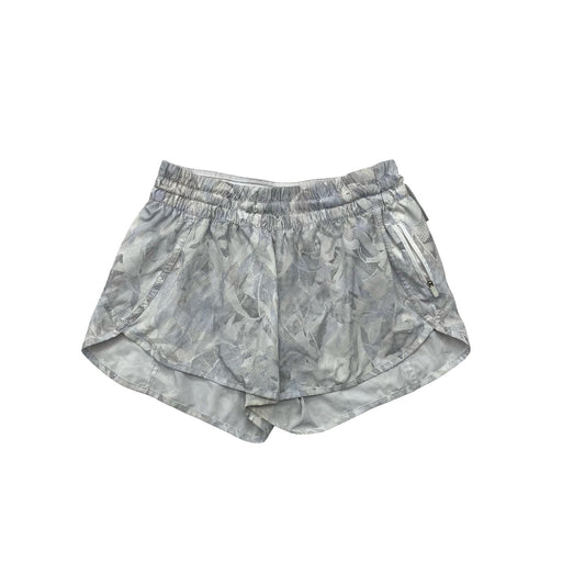 Athletic Shorts By Lululemon In Grey & White, Size:10