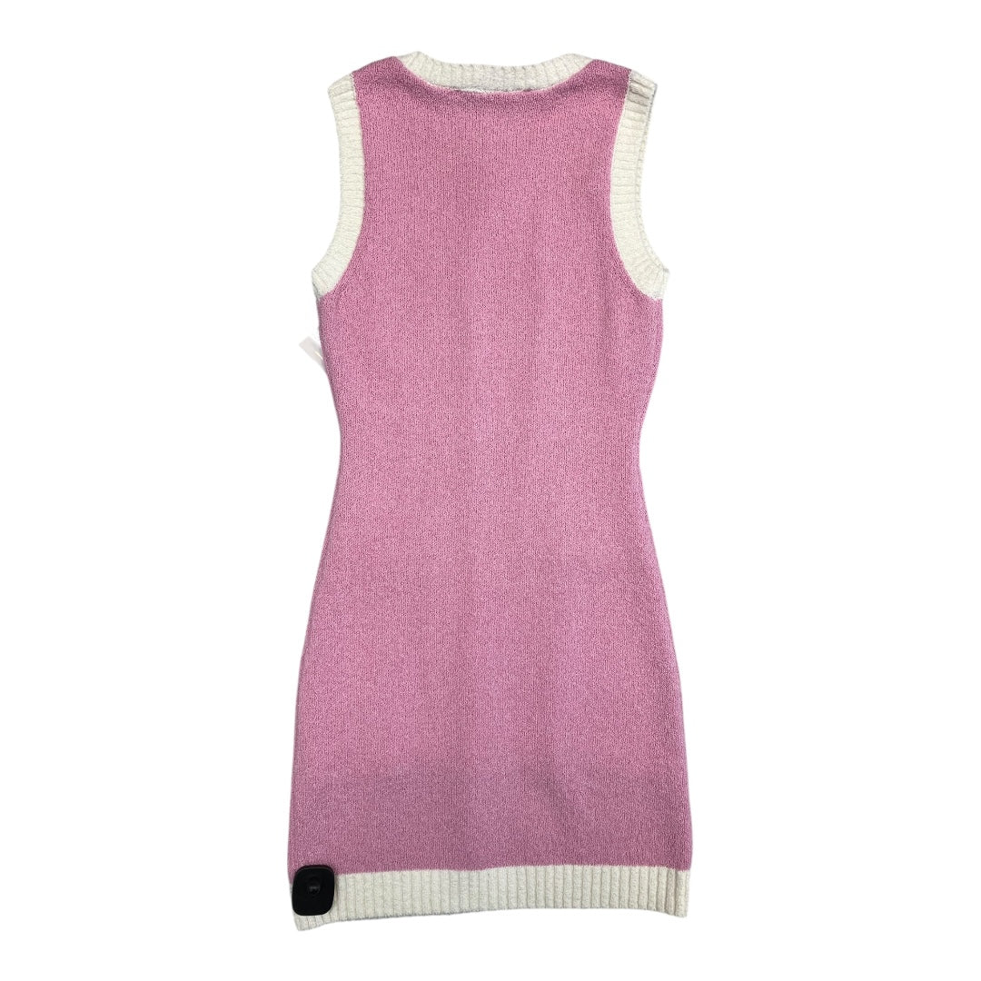 Dress Casual Midi By Endless Rose In Pink & White, Size:S