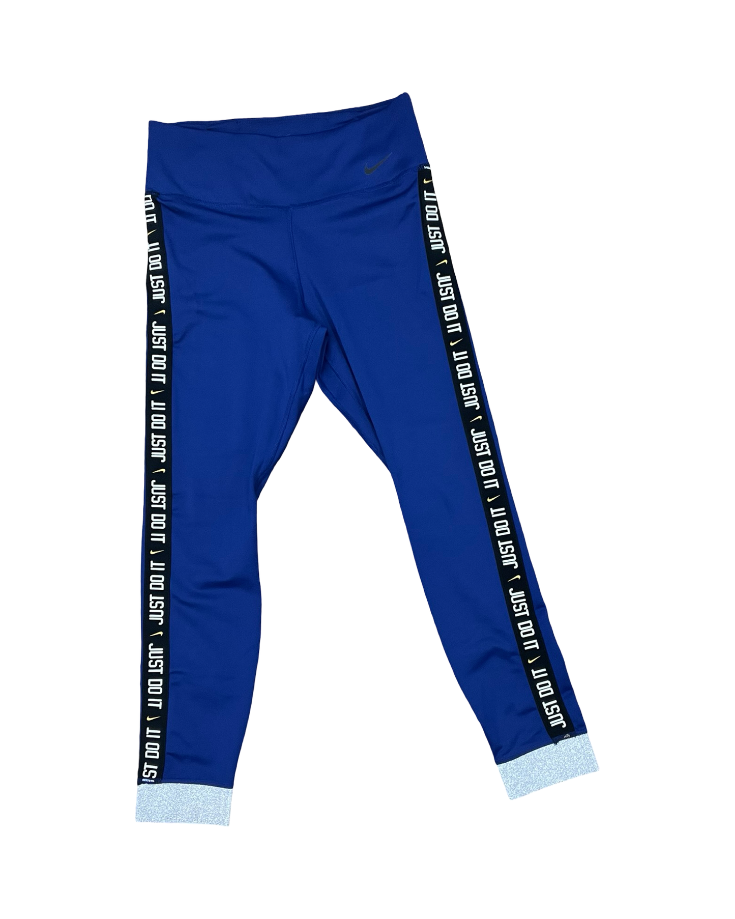 Athletic Leggings By Nike In Blue, Size:M