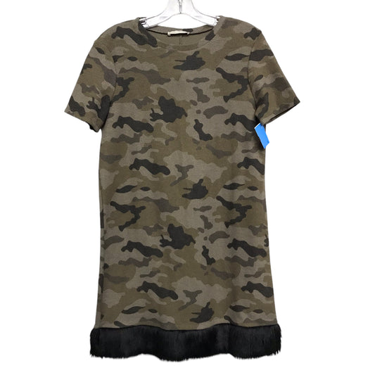 Dress Casual Short By Zara In Camouflage Print, Size:M