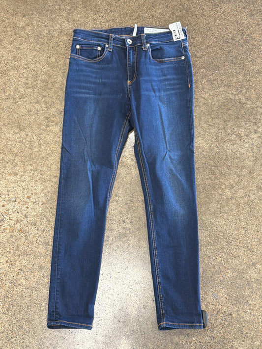 Jeans Skinny By Rag And Bone In Blue Denim, Size:6