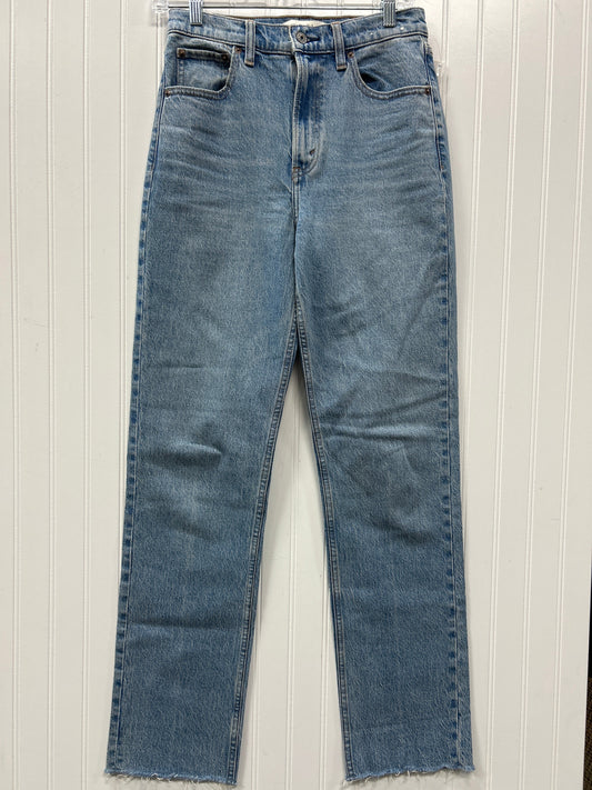 Jeans Straight By Abercrombie And Fitch In Blue Denim, Size:4L