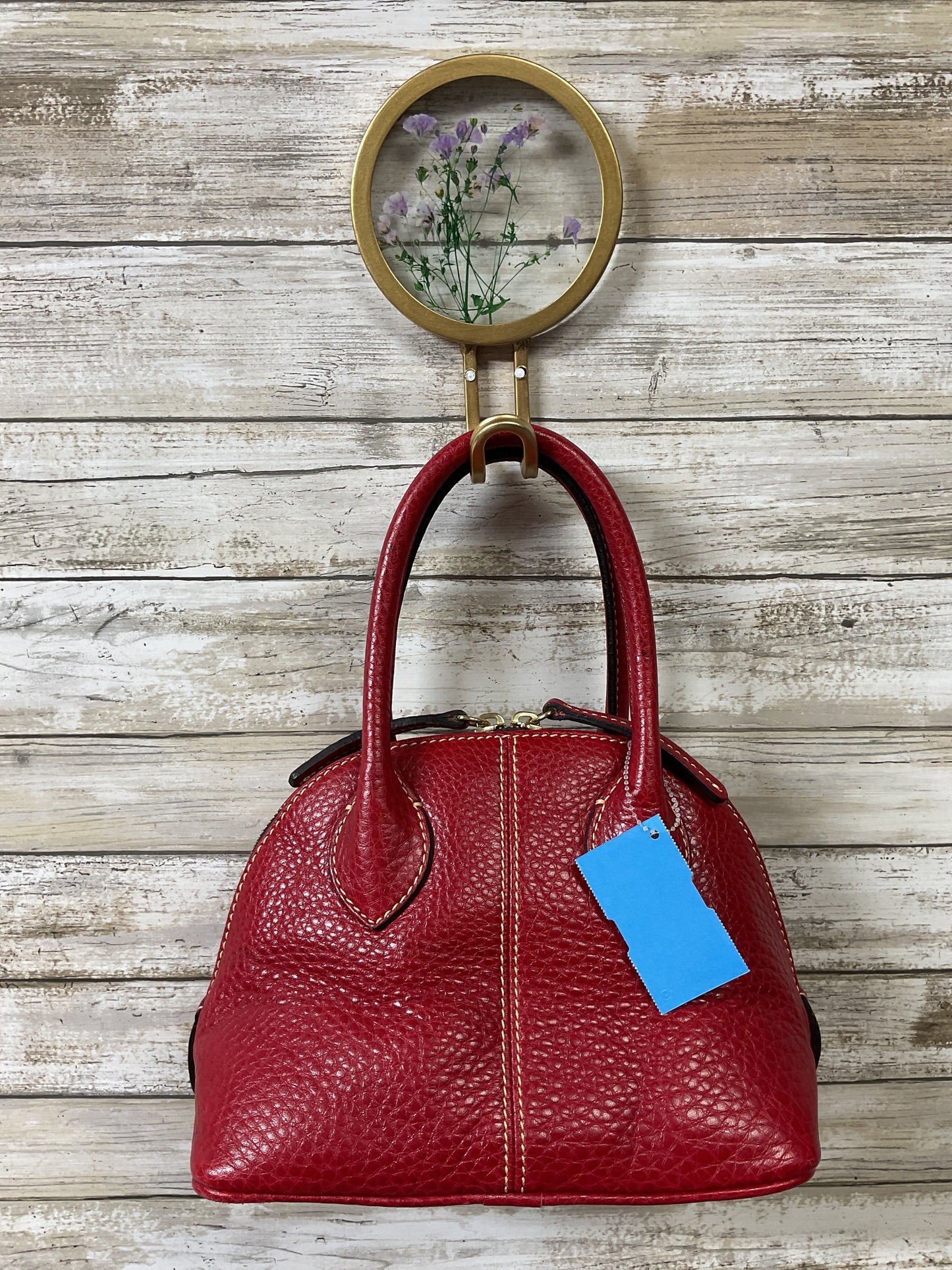 Handbag Designer By Dooney And Bourke In Red, Size:Small