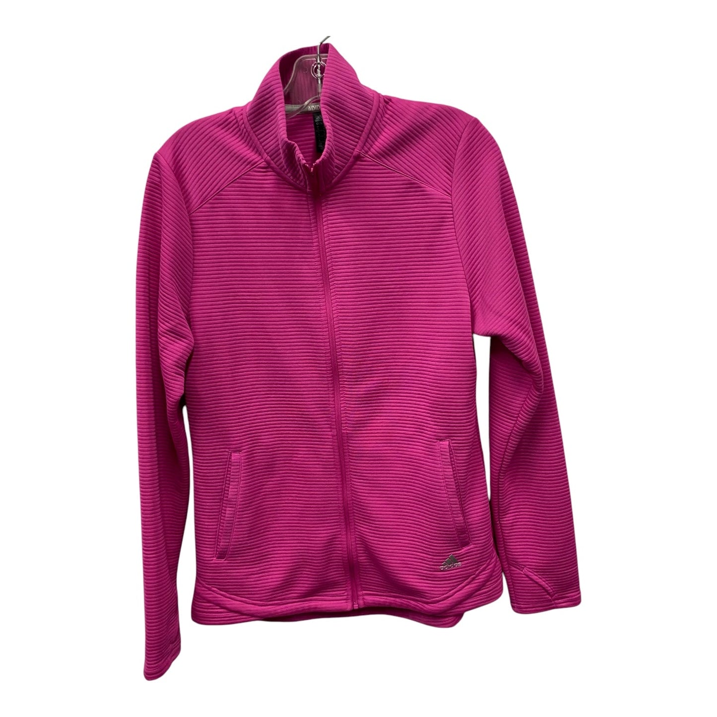 Athletic Jacket By Adidas In Pink, Size:M