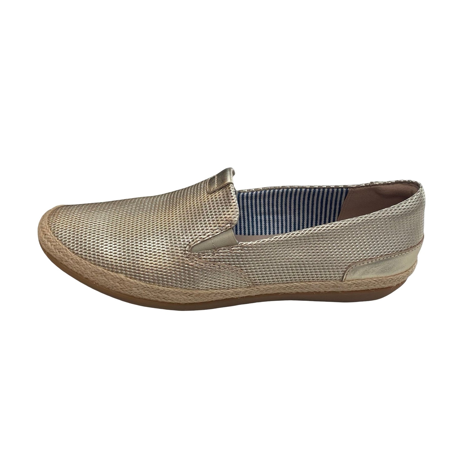 Shoes Flats By Clarks In Gold, Size:9.5