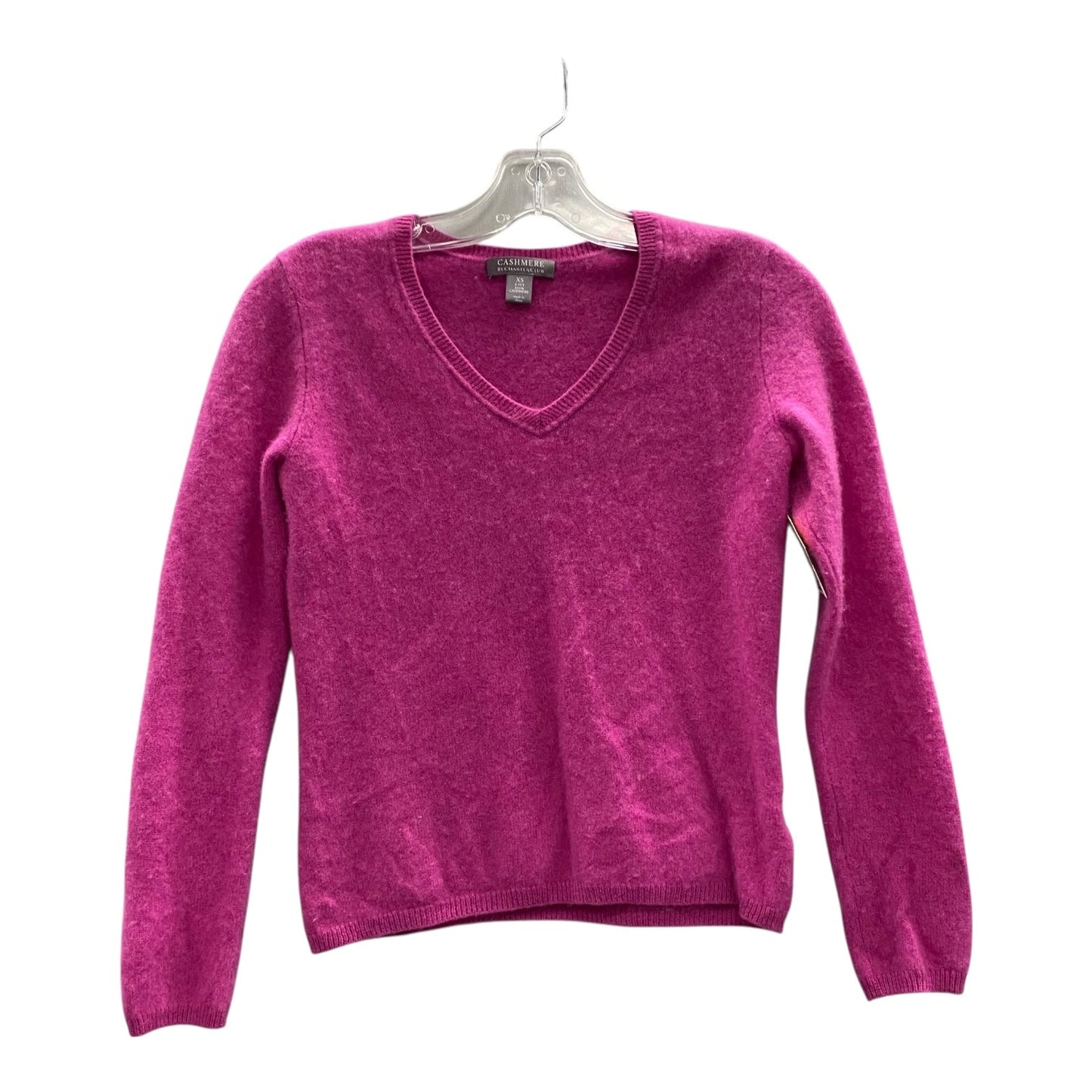 Sweater Cardigan Cashmere By Charter Club In Pink, Size:Xs