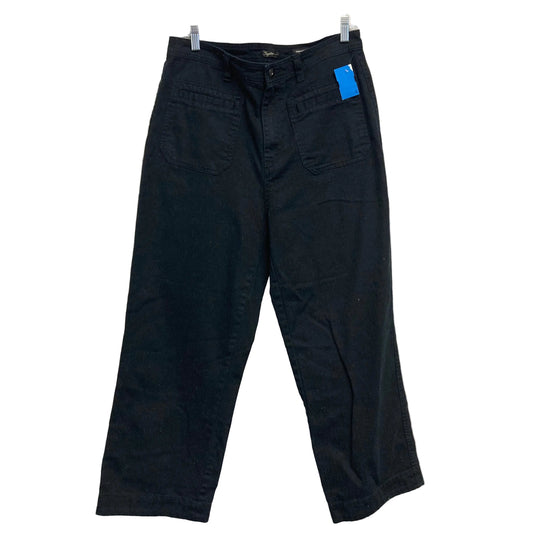 Jeans Wide Leg By Supplies In Black Denim, Size:12