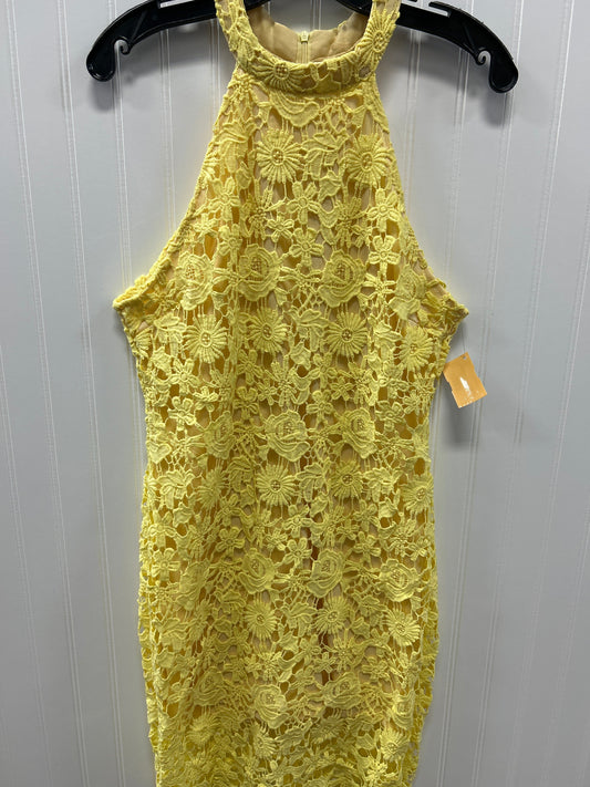 Dress Casual Midi By Cmc In Yellow, Size:L