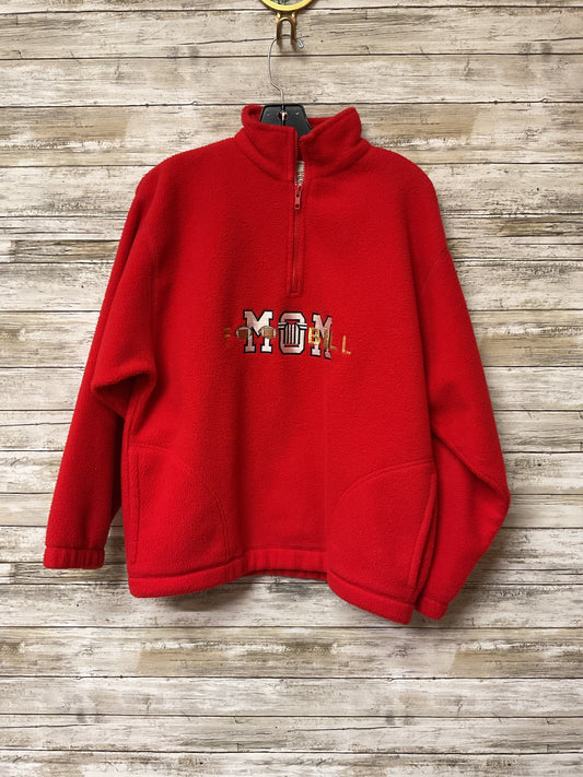 Sweatshirt Collar By Clothes Mentor In Red, Size:M