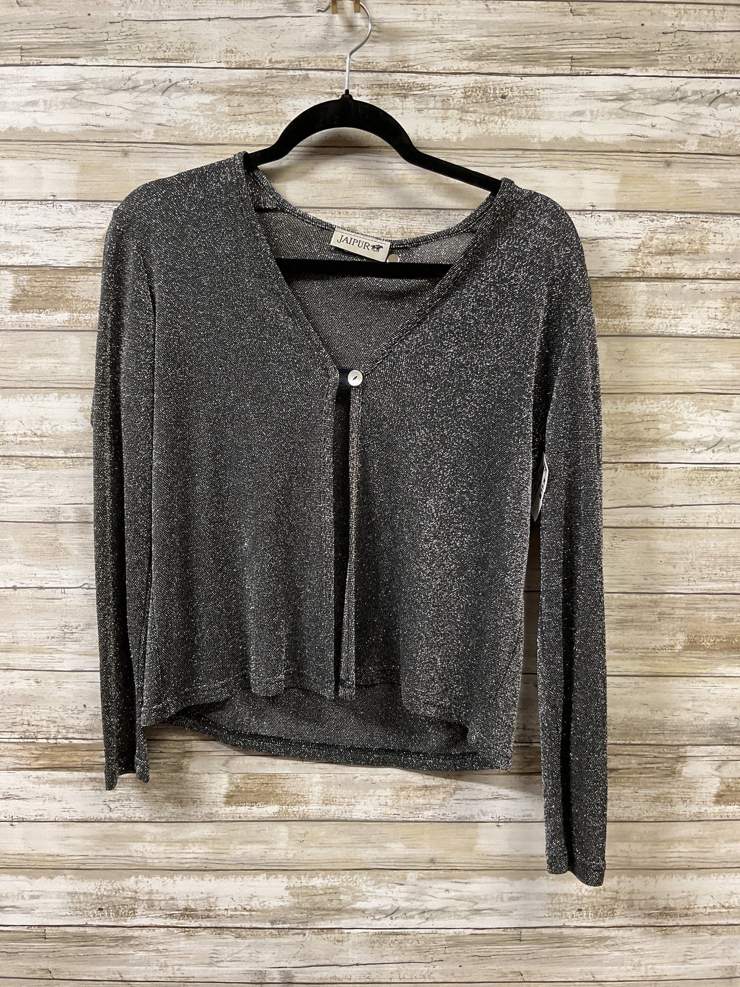 Cardigan By Jaipur In Black & Silver, Size:L