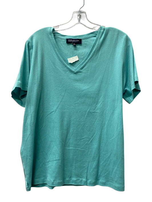 Top Ss By Jones New York In Aqua, Size:2X