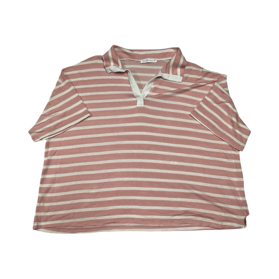 Top Ss By Ces Femme In Pink & White, Size:M