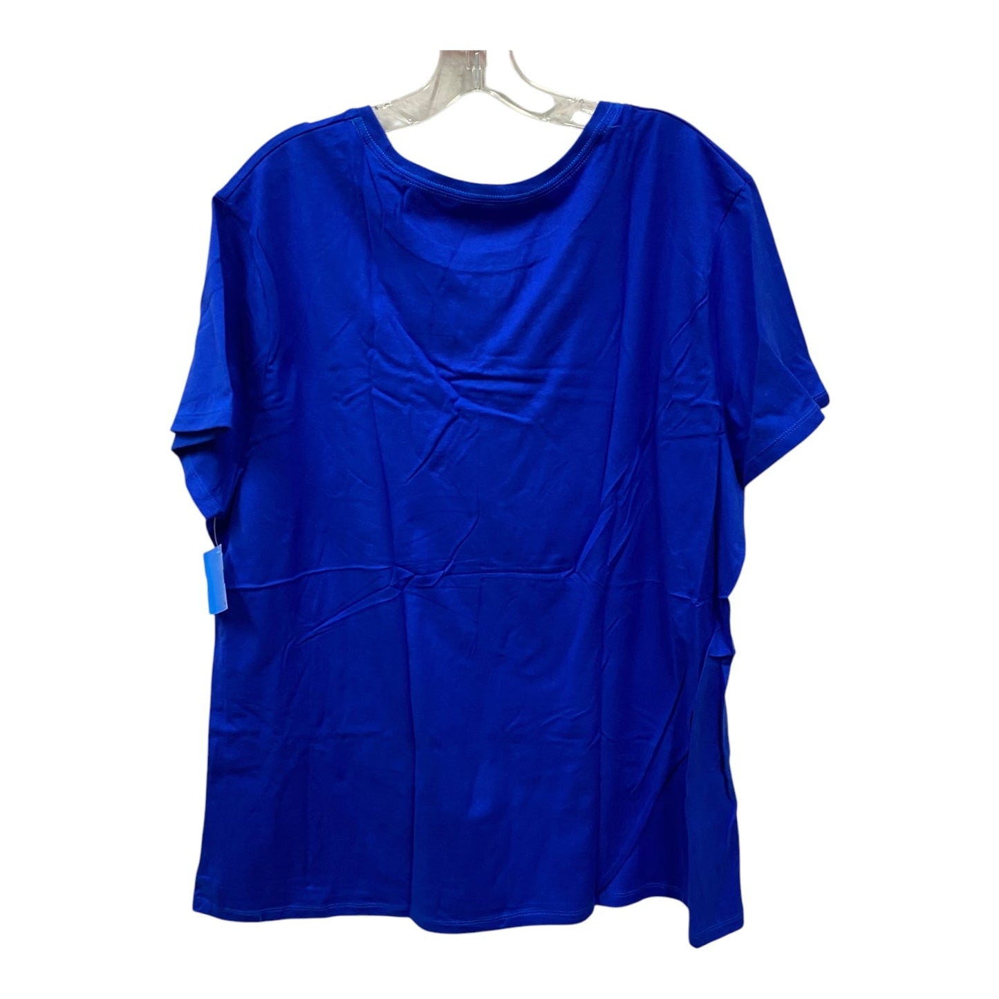 Top Ss Basic By Just My Size In Blue, Size:3X