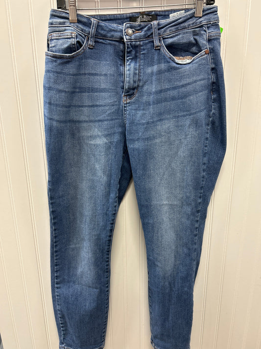 Jeans Boyfriend By Judy Blue In Blue Denim, Size:8