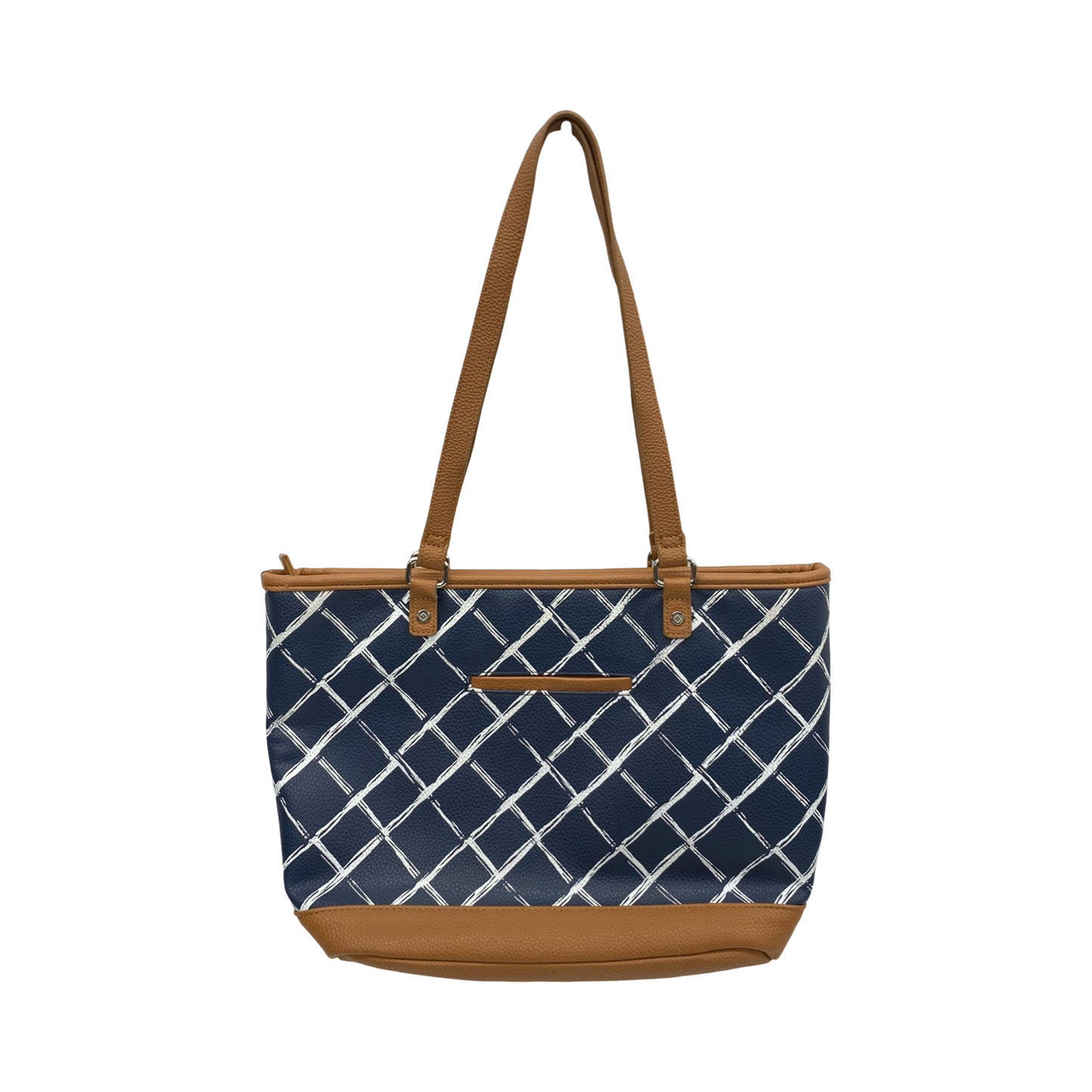 Handbag By Thirty One In Blue & Tan, Size:Medium