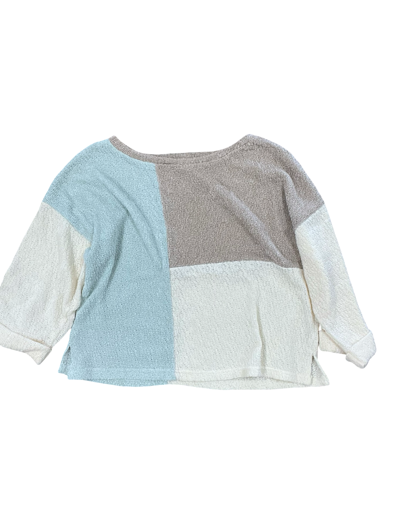 Sweater By Blu Pepper In Brown & Cream, Size:S