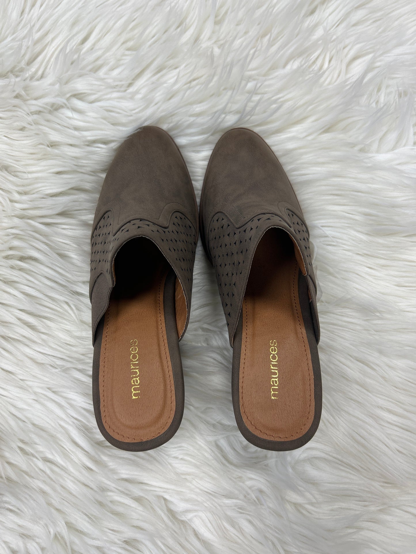 Sandals Heels Block By Maurices In Brown, Size:8