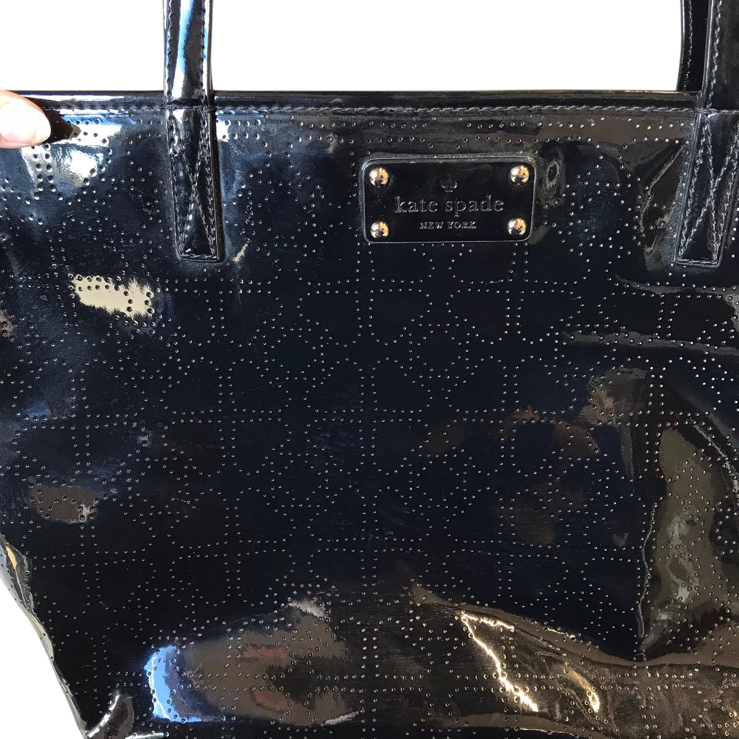 Handbag Designer By Kate Spade In Black, Size:Medium